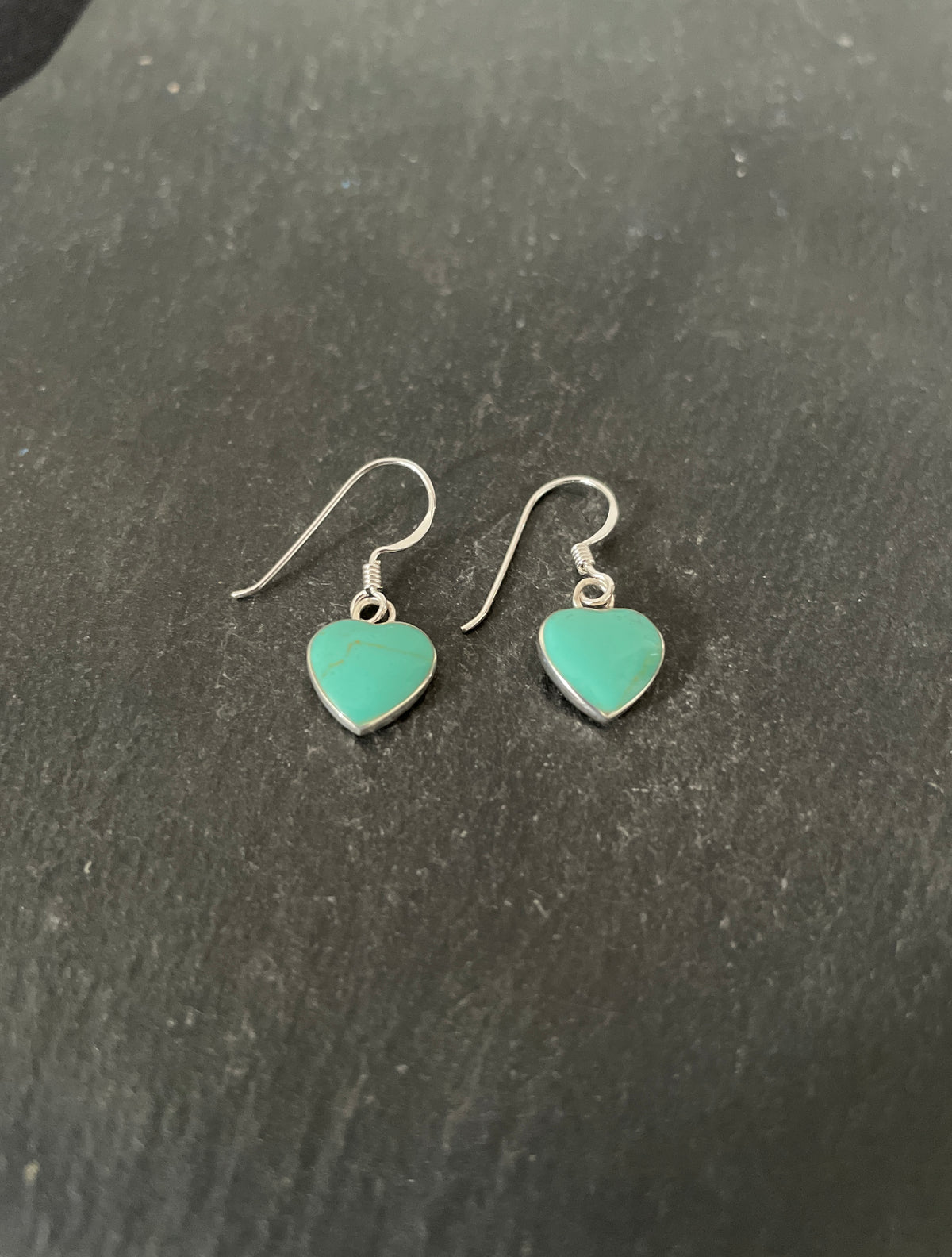 Turquoise Heart Earrings