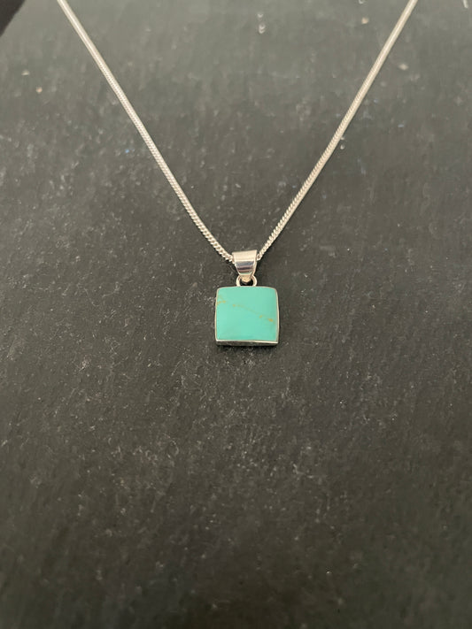 Turquoise Square Pendant
