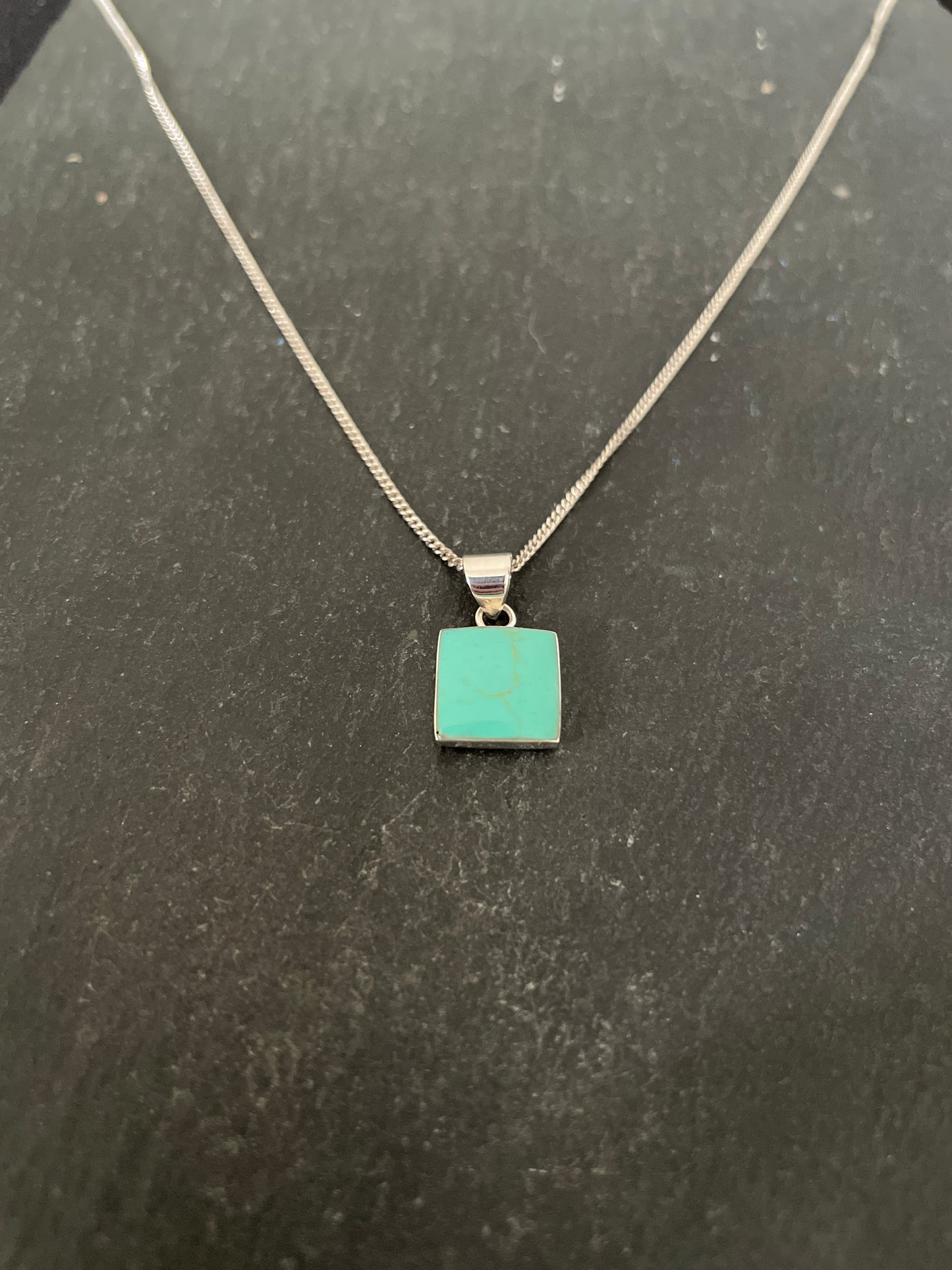 Turquoise Square Pendant