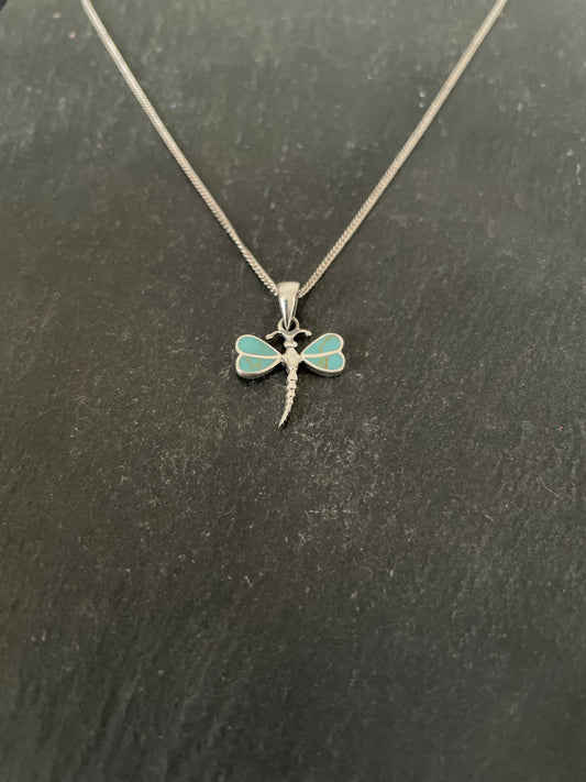 Turquoise Dragonfly Pendant