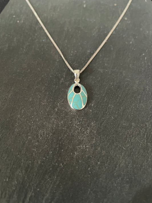 Turquoise Oval Pendant
