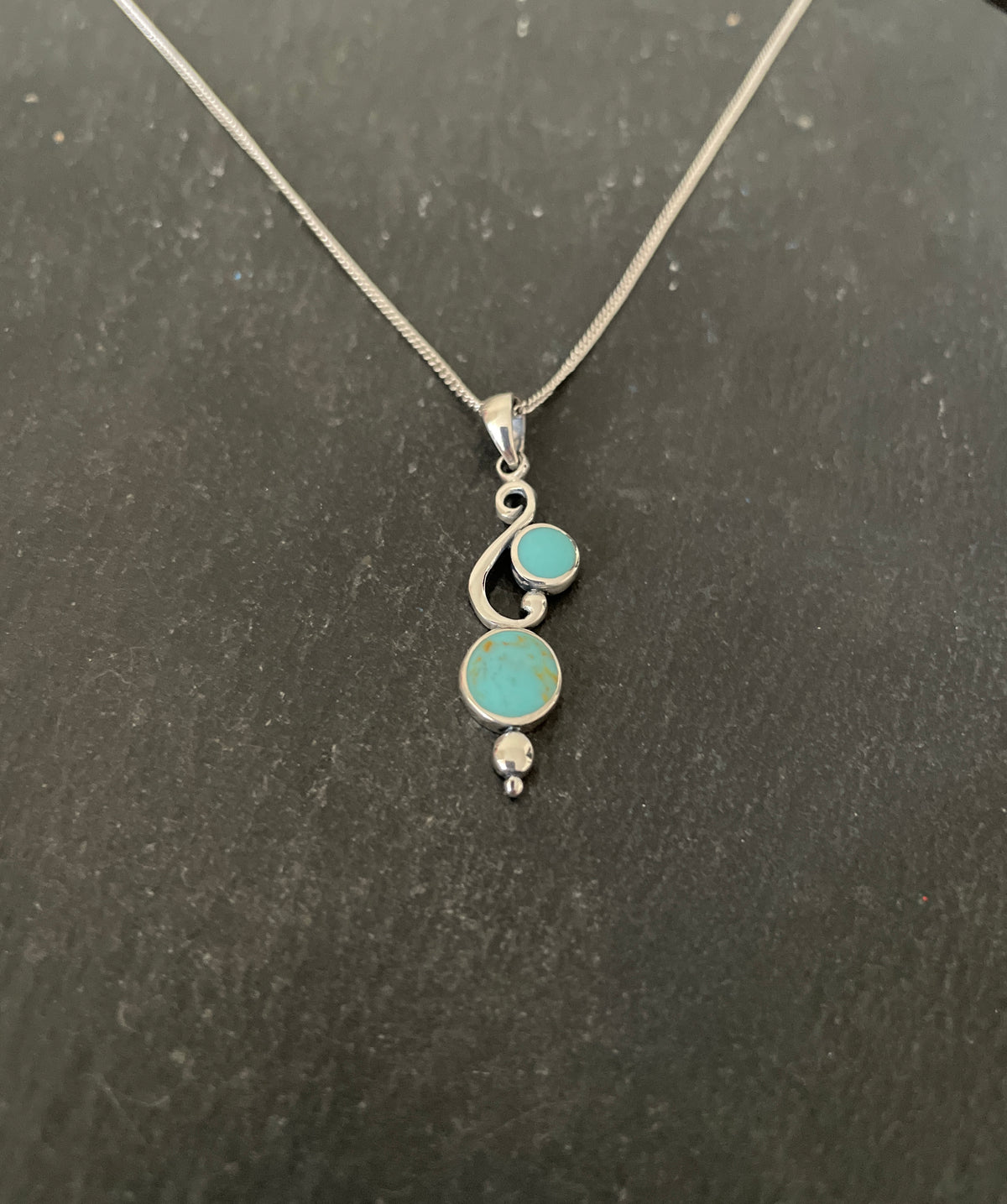 Turquoise Round Pendant
