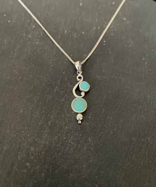 Turquoise Round Pendant
