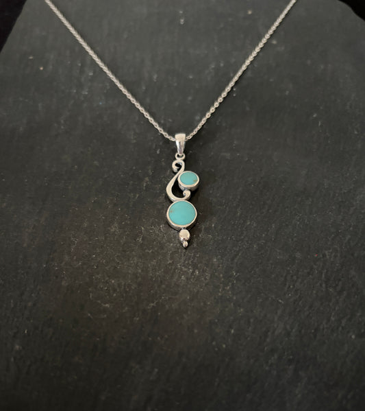 Turquoise Round Pendant