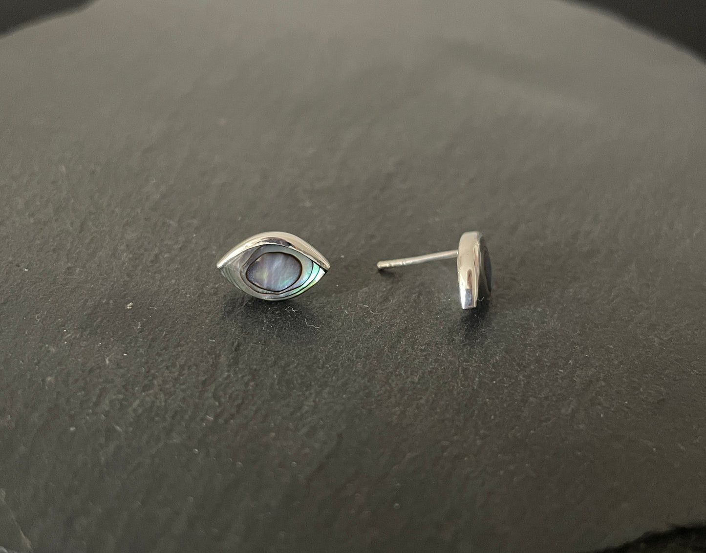Paua Shell and Silver Studs image 1