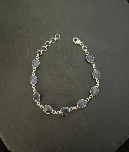 Oval Sapphire Bracelet image 1
