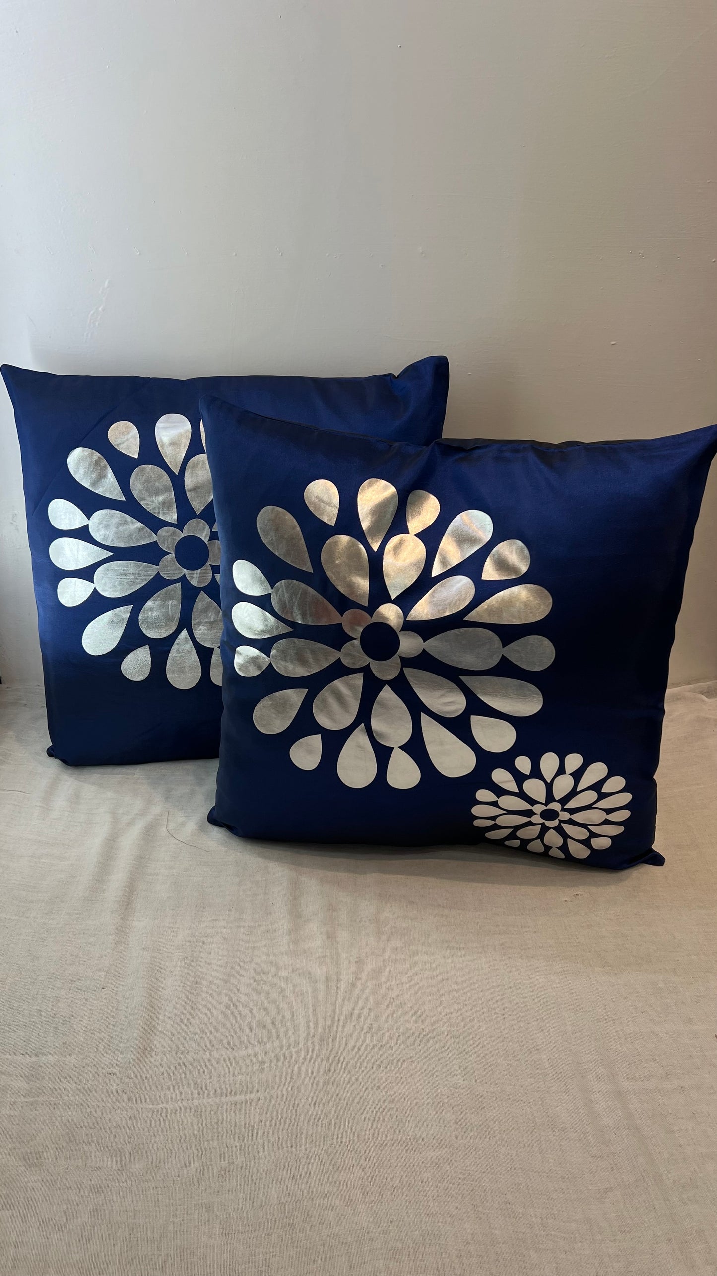 Blue Flower Cushion Covers image 0