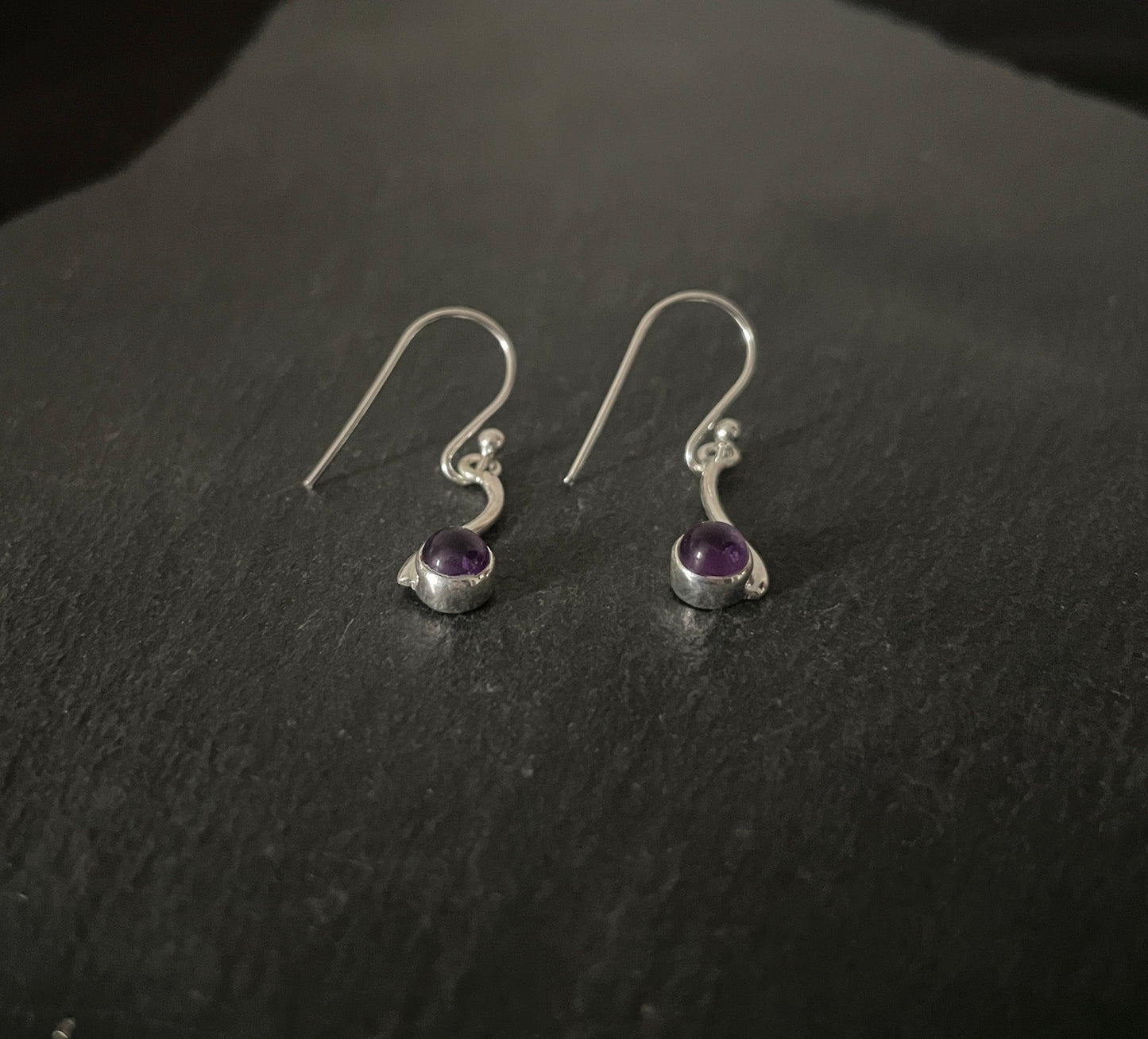 Amethyst Drop Earrings image 1