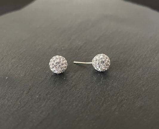 Cubic Zirconia Ball Stud Earrings image 1