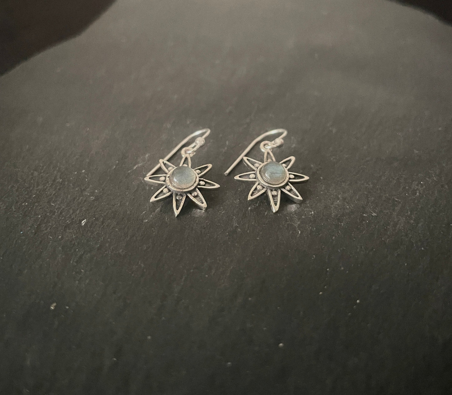 Labradorite and Silver Earrings image 1