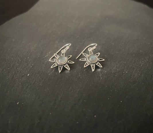 Labradorite and Silver Earrings image 1