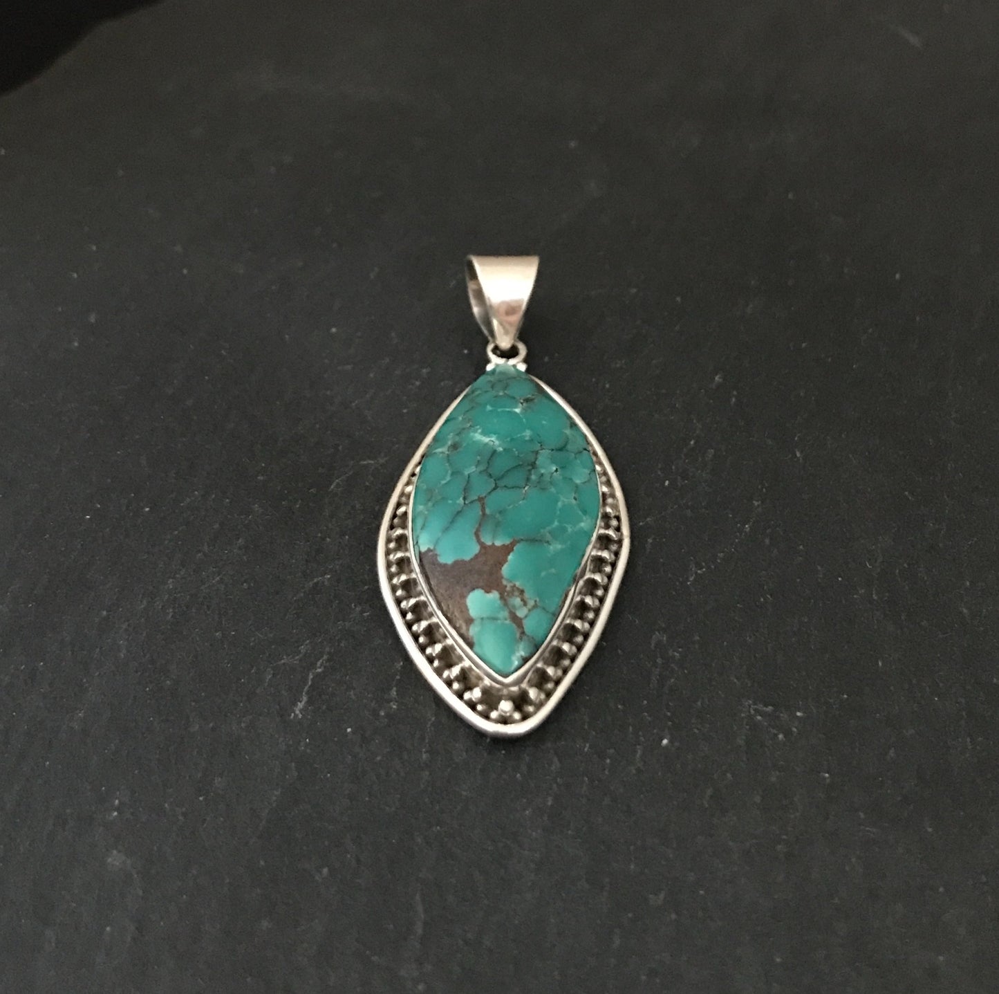 Turquoise and Silver Pendant image 2