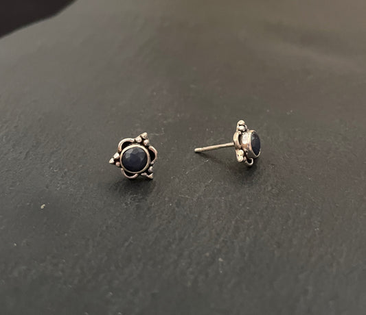 Sapphire Stud Earrings image 1