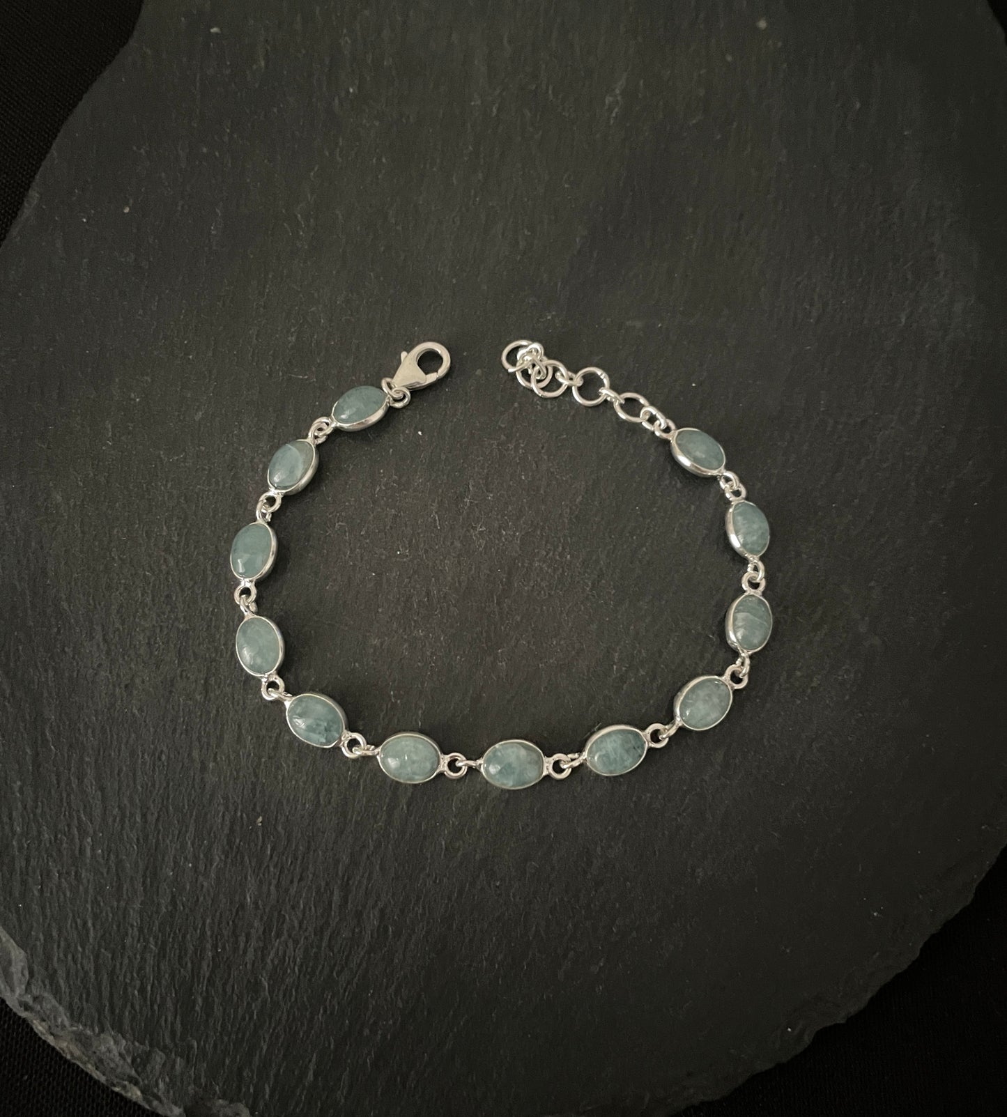 Oval Aquamarine Bracelet image 2