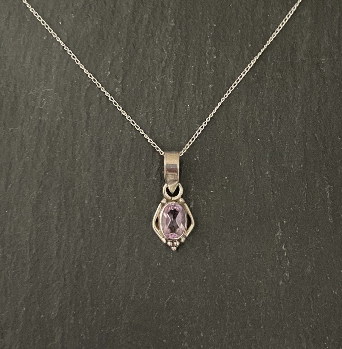 Amethyst and Silver Pendant image 0