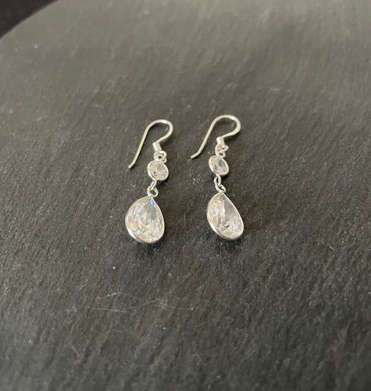 Cubic Zirconia Drop Earrings image 1