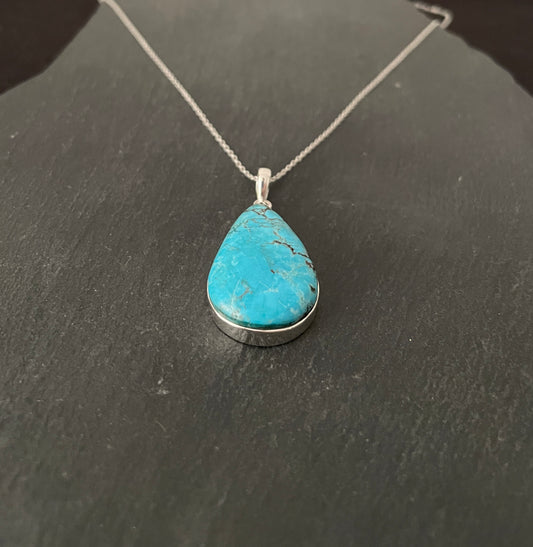 Turquoise Teardrop Pendant image 1