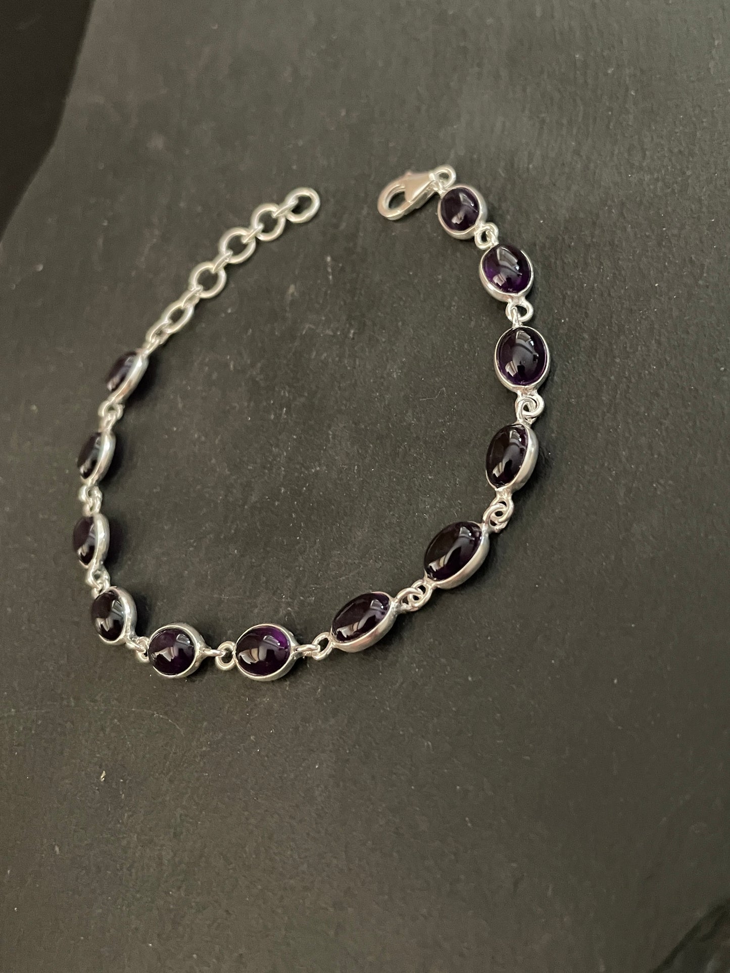 Oval Amethyst Bracelet image 2