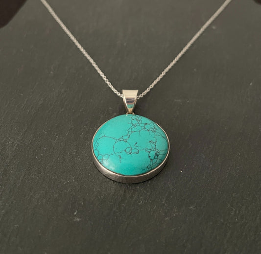 Turquoise Round Pendant image 1