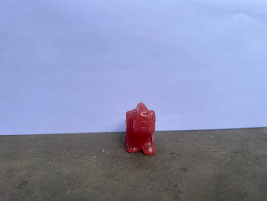 Cherry Quartz Elephant image 1