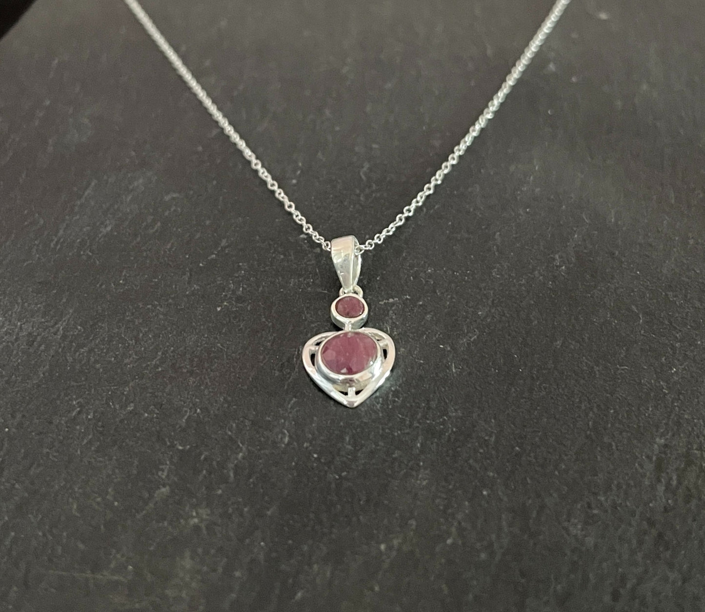 Ruby Heart Pendant image 1