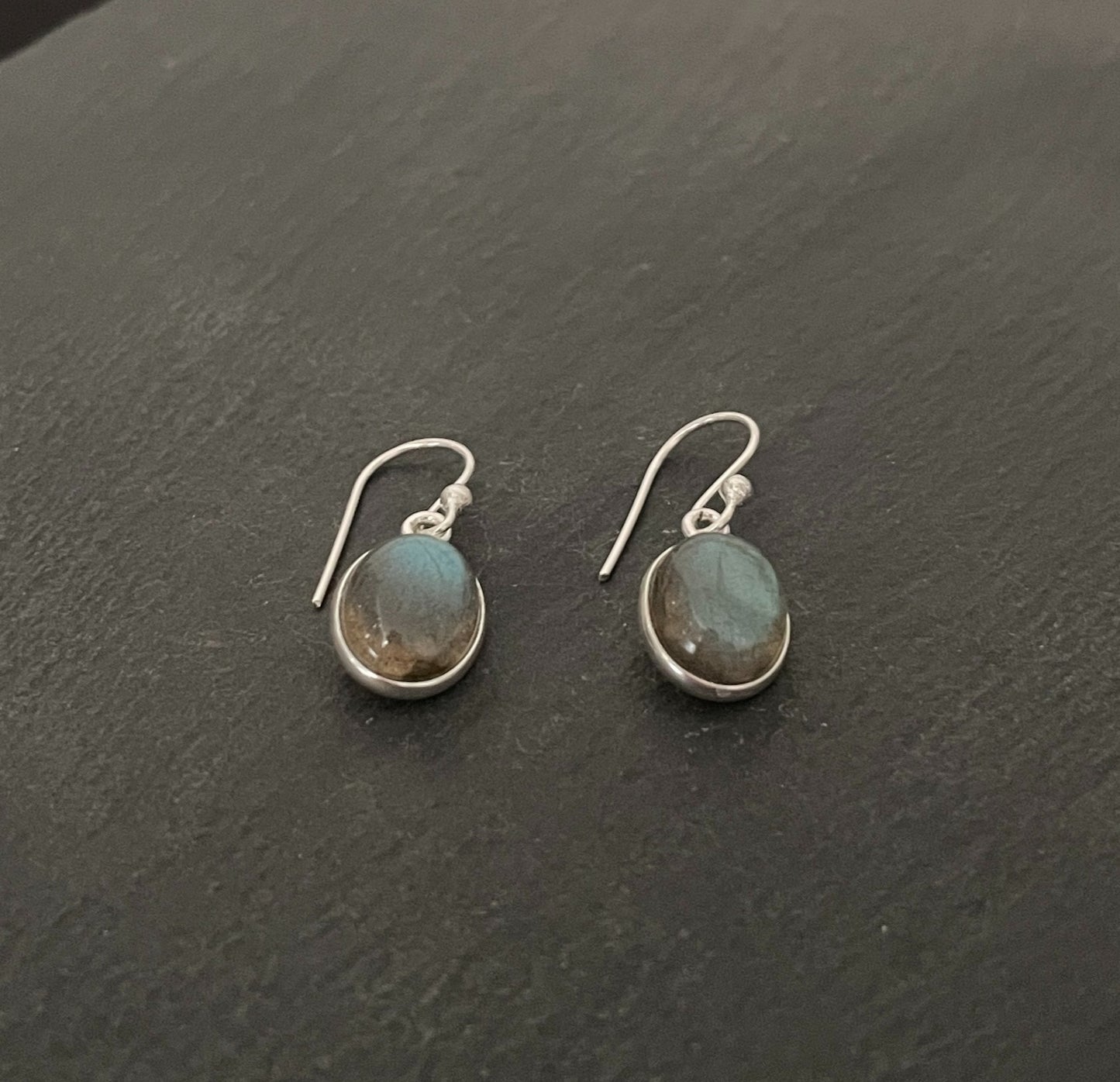 Labradorite Oval Earrings image 1
