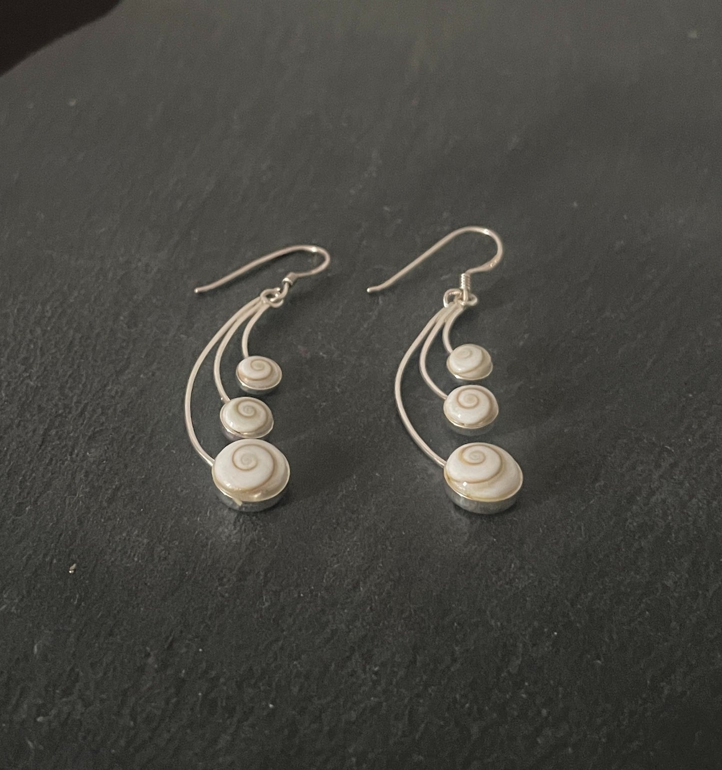 Shiva Shell Oval Drop Earrings image 1