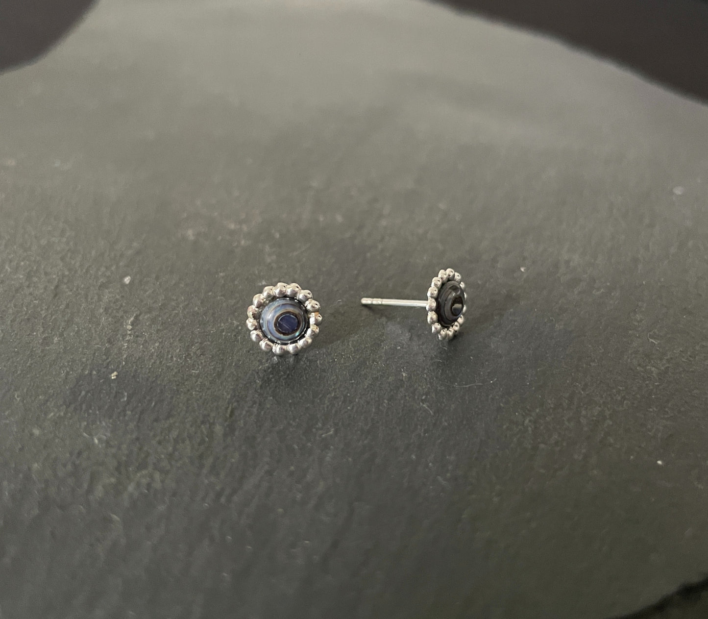 Paua Shell Round Studs image 1