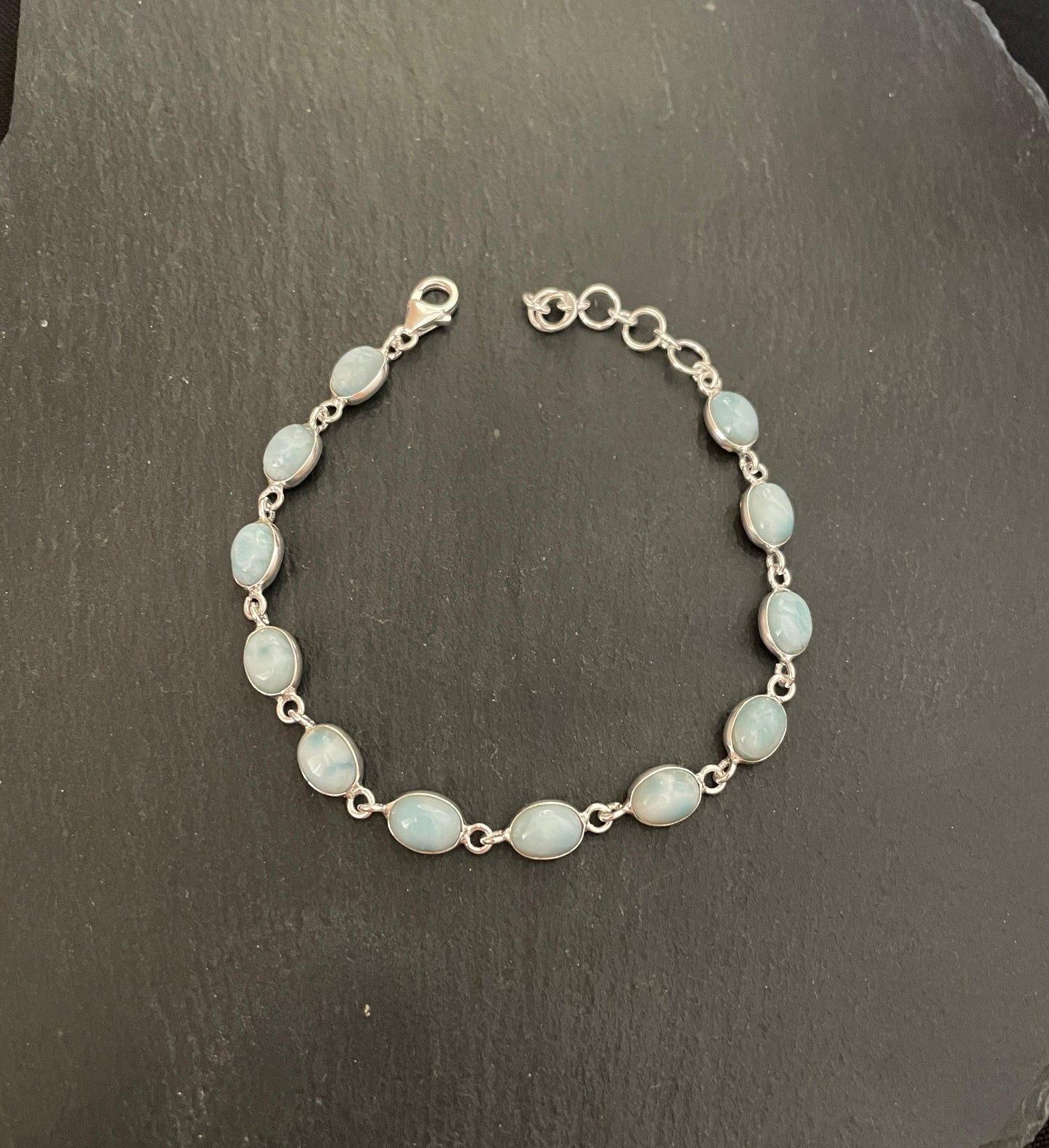 Oval Larimar Bracelet image 1