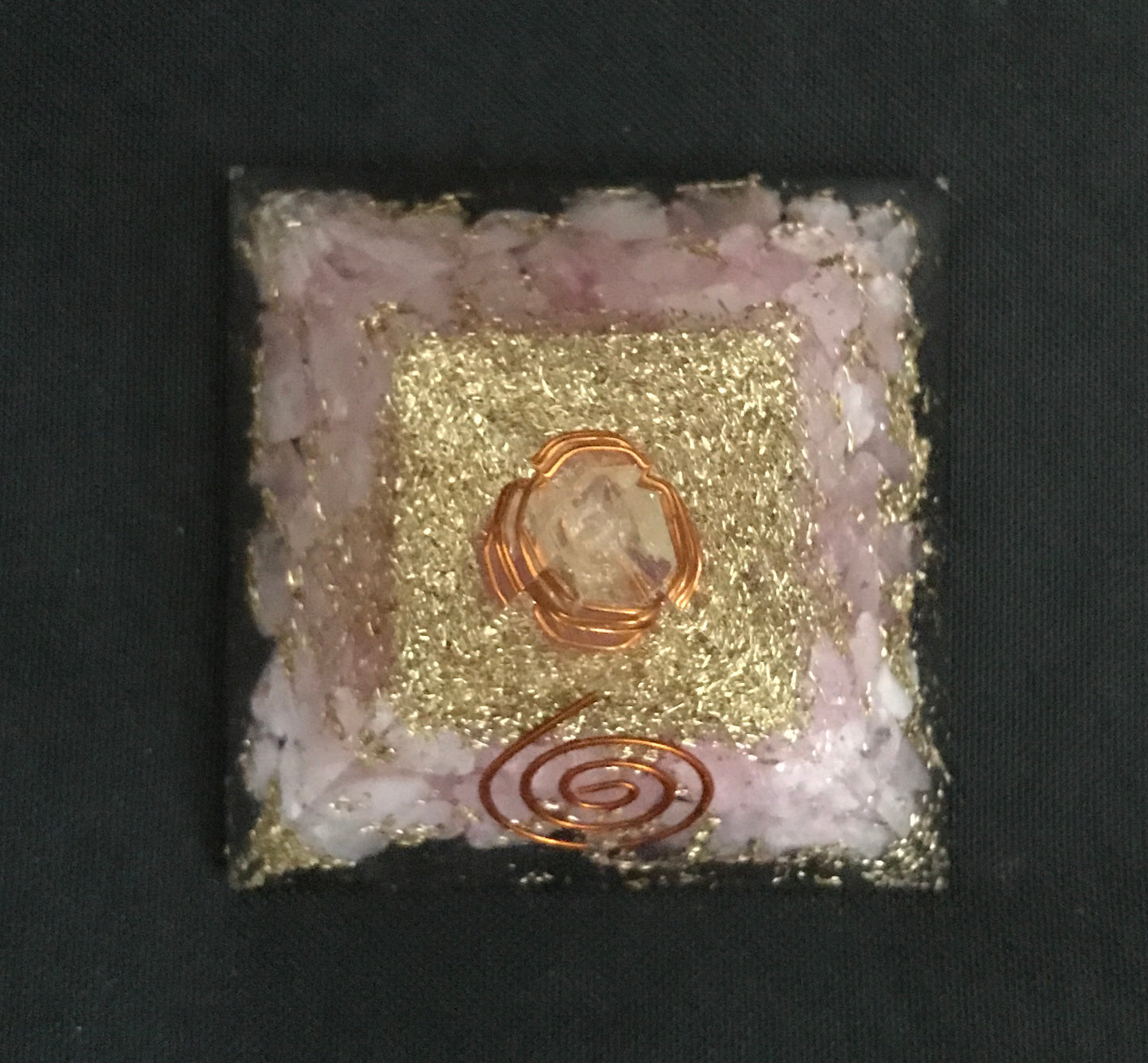 Rose Quartz Orgonite Pyramid image 1