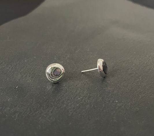 Paua Shell Round Studs image 1