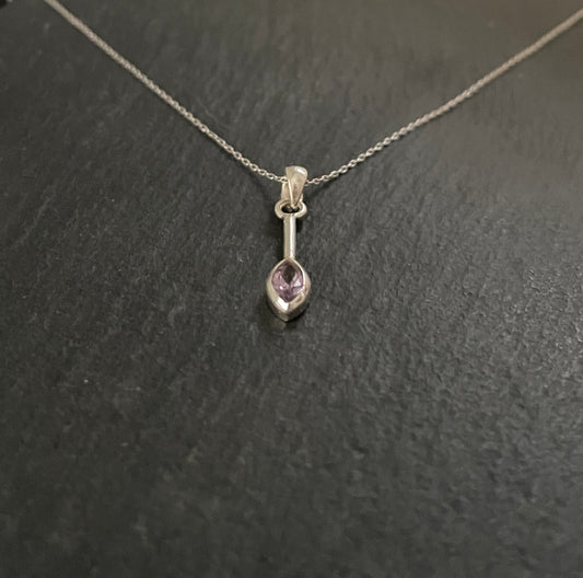 Amethyst Drop Pendant image 1