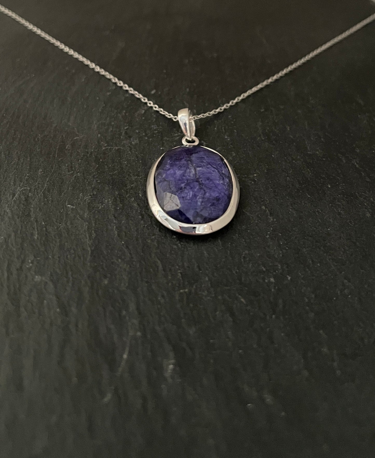 Oval Sapphire Pendant image 2