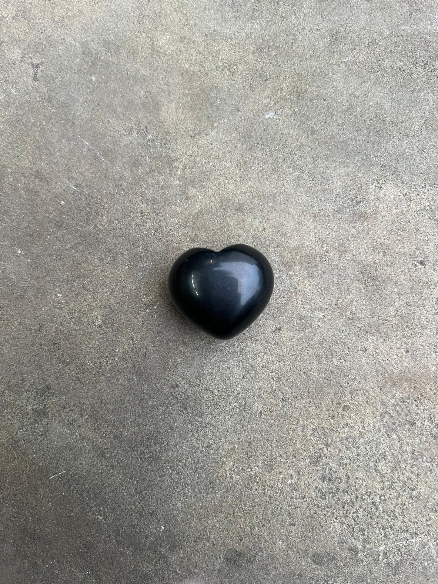 Black Obsidian Bubble Heart image 1