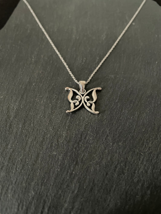 Silver Butterfly Pendant image 1