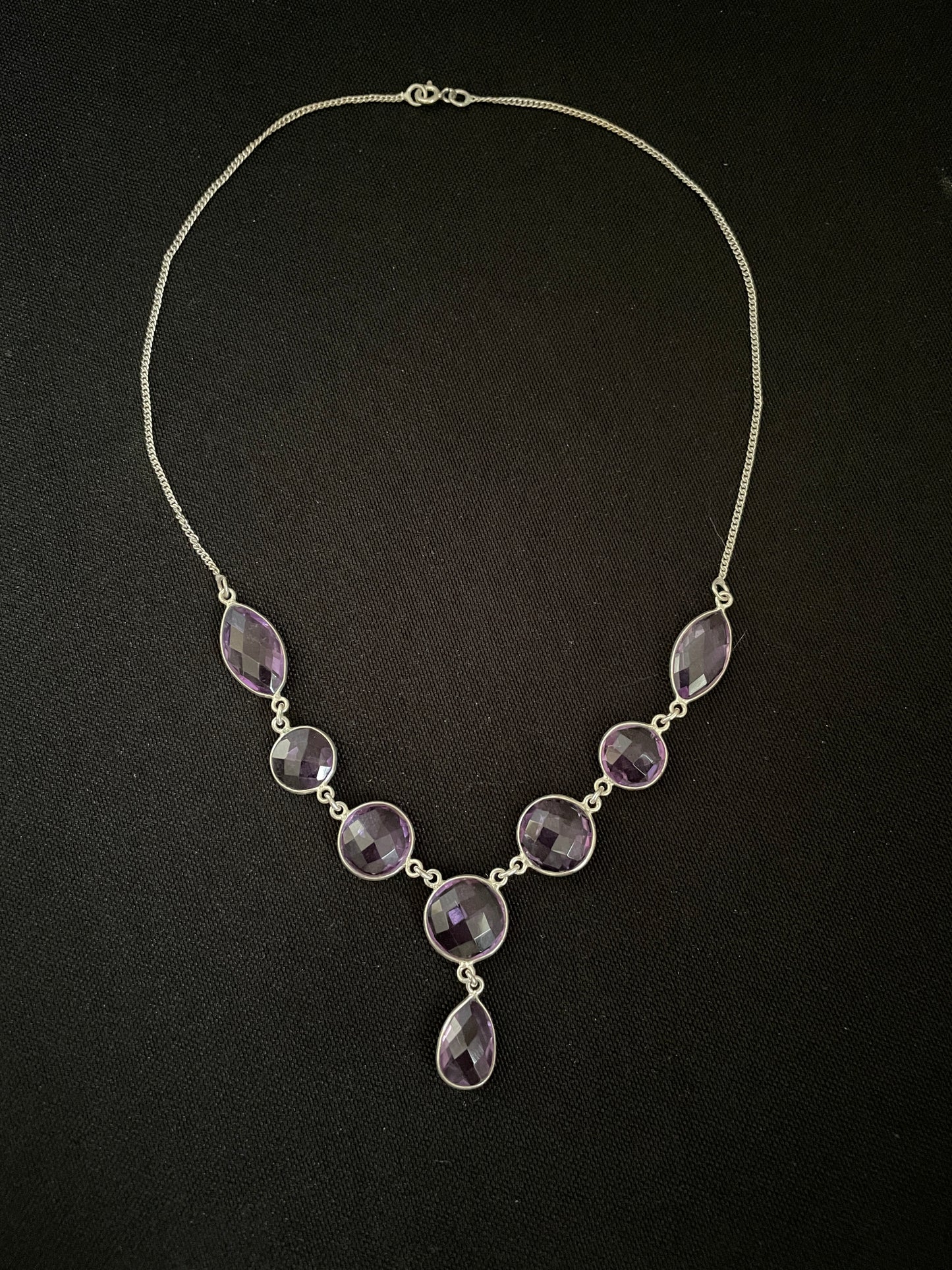 Faceted Amethyst Necklace image 2