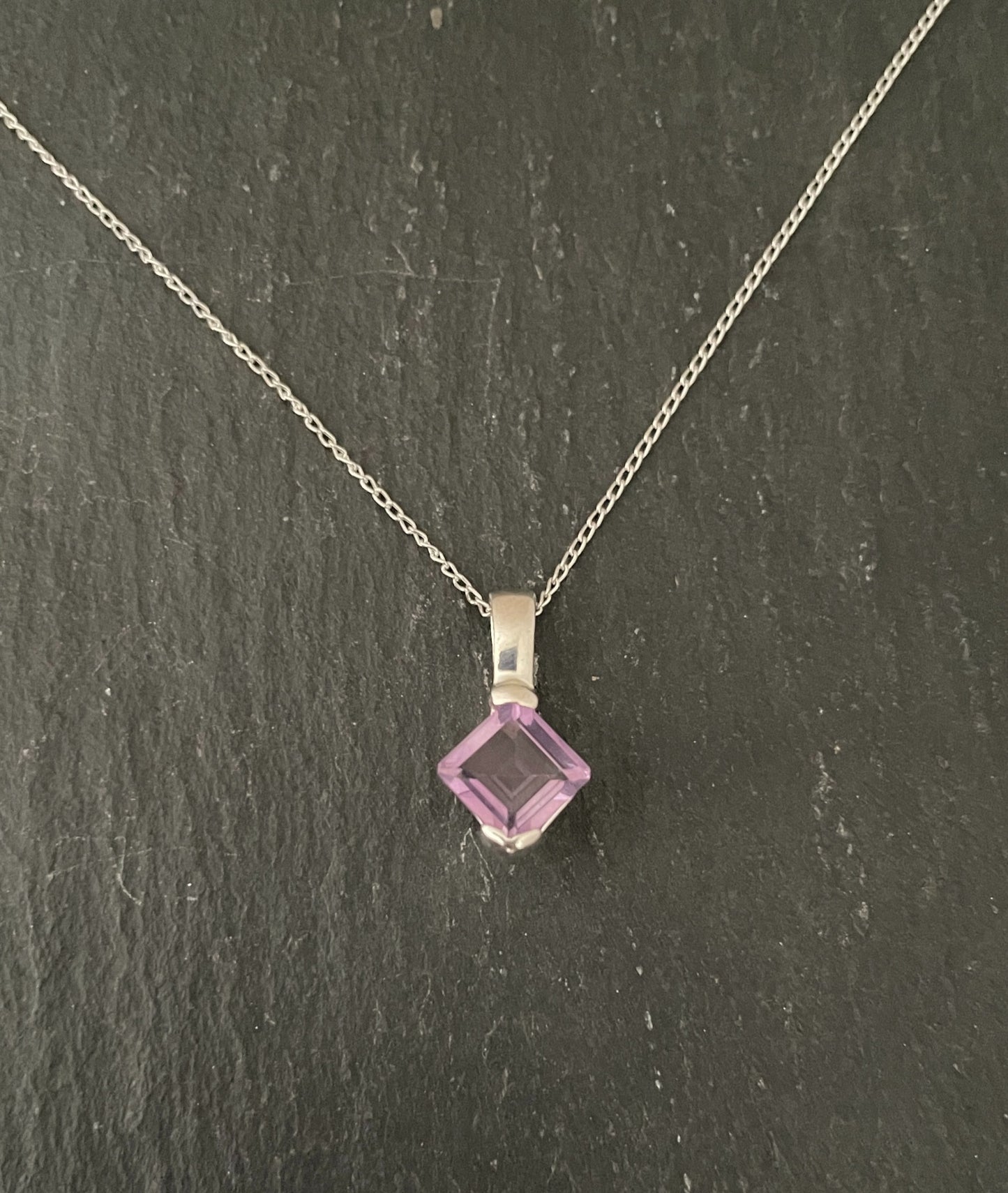 Kite Shaped Amethyst Pendant image 0