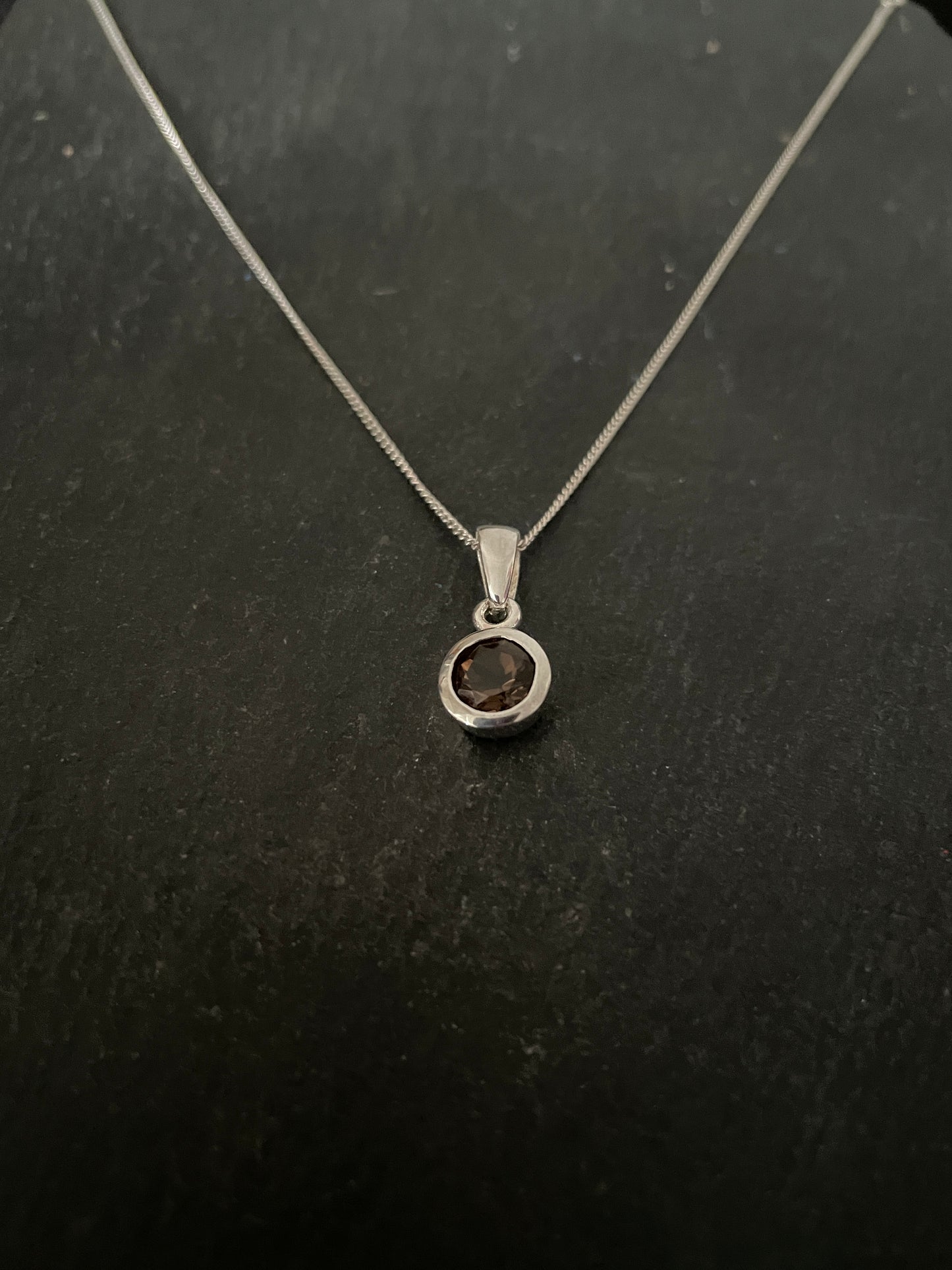 Smokey Quartz and Silver Pendant image 1