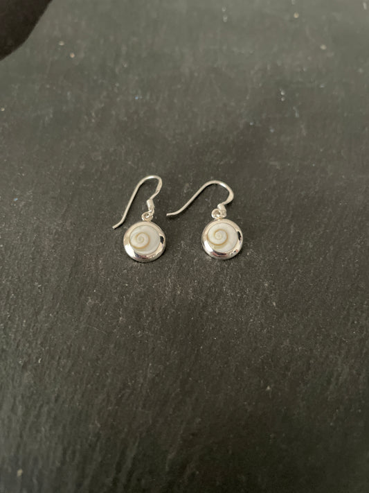 Shiva Shell Round Earrings image 1