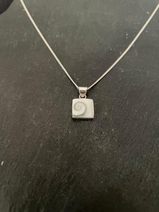 Shiva Shell Square Pendant image 1