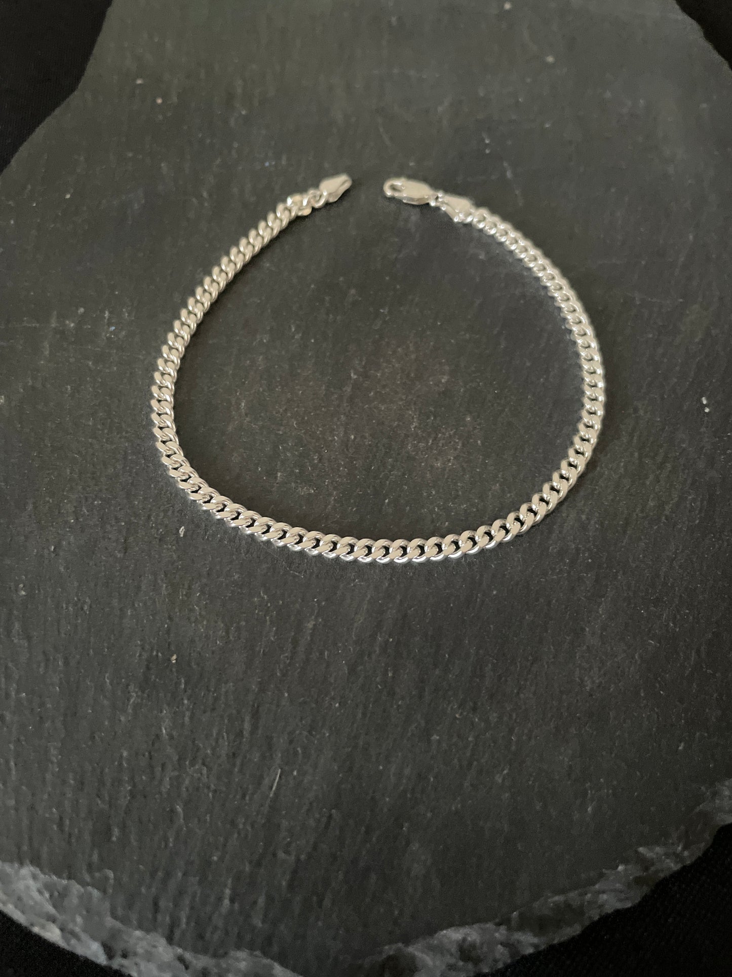 Sterling Silver Curb Chain Bracelet image 2