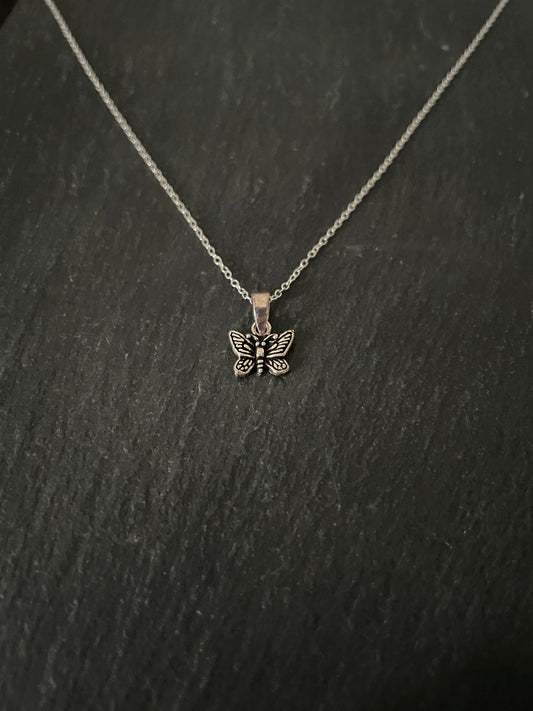 Silver Butterfly Pendant image 1