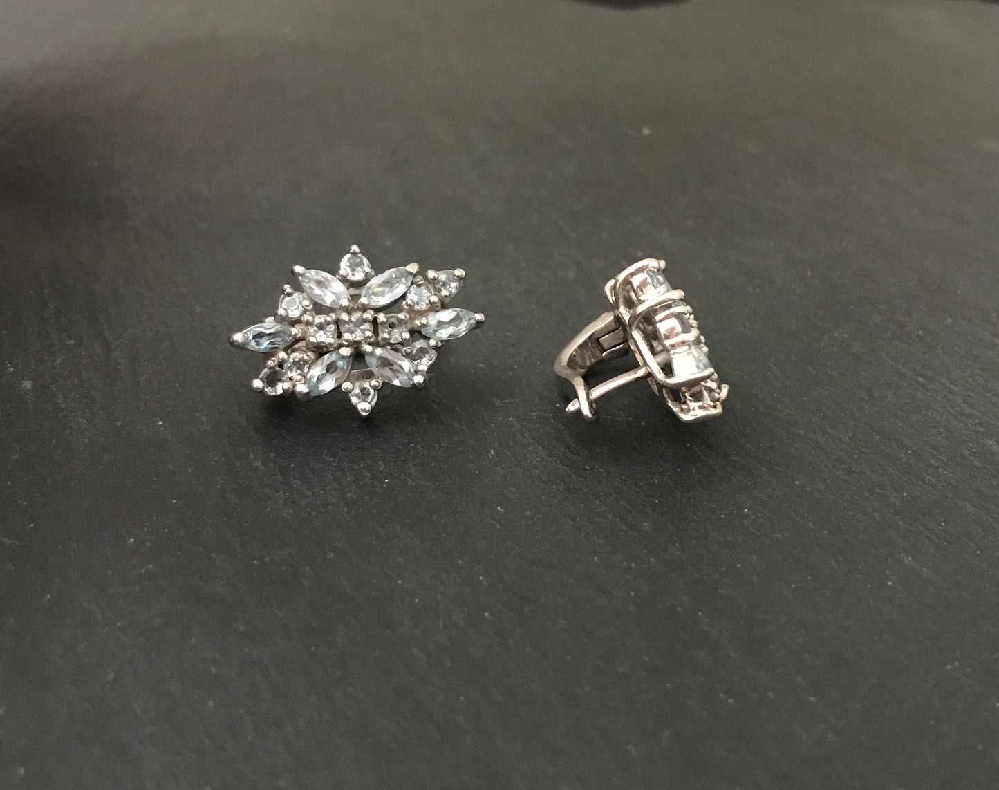 Blue Topaz Studs image 1