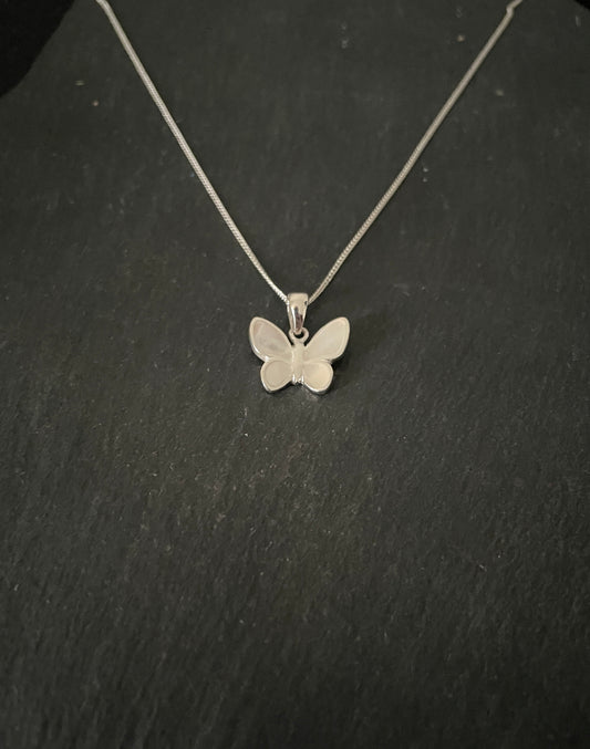 Mother of Pearl Butterfly Pendant image 1