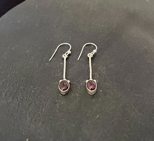 Garnet Drop Earrings image 1