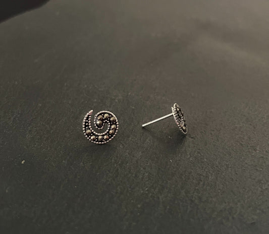 Marcasite Swirl Studs image 1