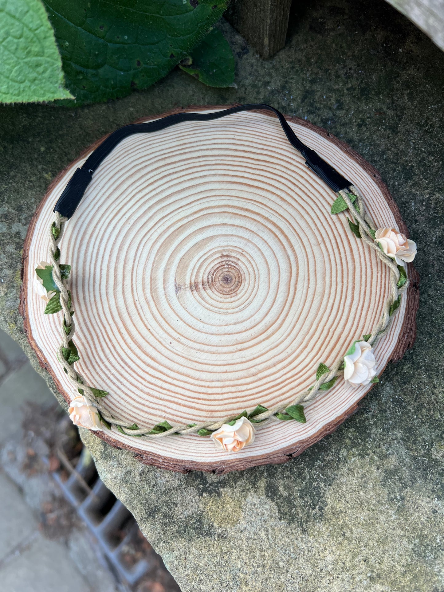 Peach Flower Headband image 1