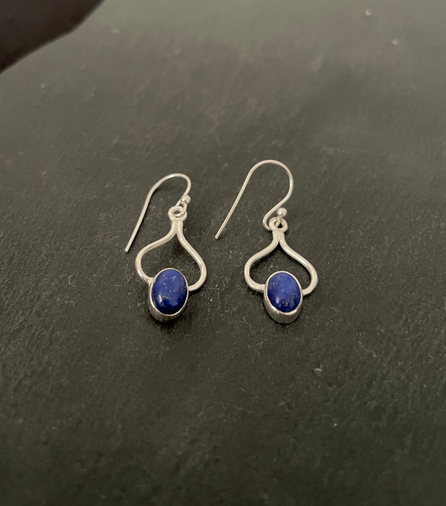 Lapis Lazuli and Silver Earrings image 1