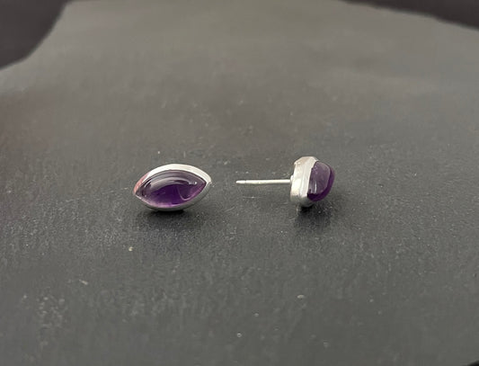 Amethyst Kite Stud Earrings image 1