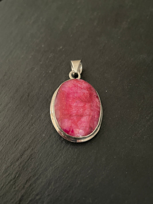 Ruby Oval Pendant image 1
